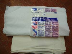 lot 73 image: Large Piece of Soft Terry Cloth & Large Piece of Pellon Batting