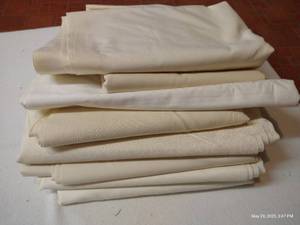 lot 83 image: Eight Neutral Cotton Prints, Around 3 Yards Each