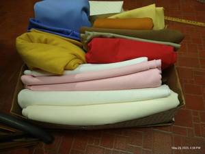 lot 107 image: Bin of Polyester Garment Materials