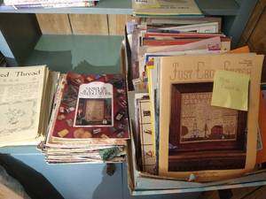 lot 120 image: Giant Lot of Misc. Crosstitch Magazines & Patterns