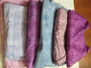 lot 144 image: Large Cotton Fabric Pieces, 4 Yards Each