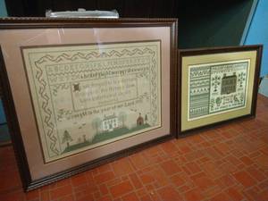 lot 162 image: Two Beautifully Framed Samplers