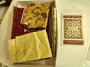 lot 178 image: Cardinals in the Pine Quilt Pattern & Materials
