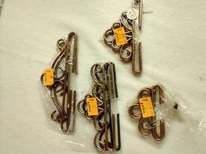 lot 184 image: Rose Gold Toned Vintage Tapestry Hangers