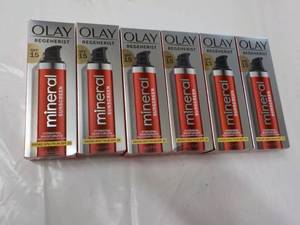 lot 30 image: 6 ct Olay Regenerist Mineral Sun Sc...
