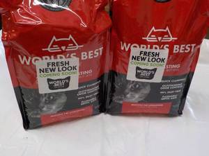 lot 85 image: 2 Worlds Best 8 lb. Cat Litter...