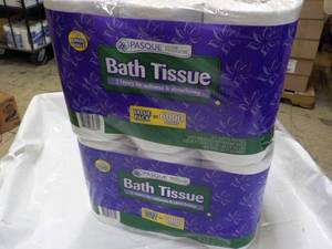 lot 89 image: 24 rolls Pasque 2 ply Bath Tissue...