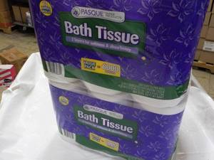 lot 90 image: 24 rolls Pasque 2 ply Bath Tissue...