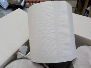 lot 105 image: Case of Tork 8 Brown 6 Rolls Paper...