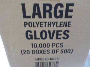lot 118 image: Case of Large Single Use 10,000 Pol...