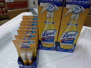 lot 119 image: 2 Lysol Smart Spray Bottles and 16 ...