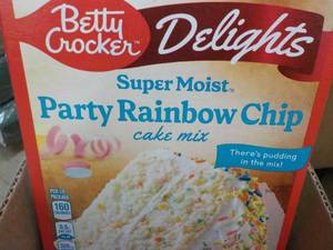 6 boxes Betty Crocker Party Rainbow...