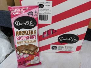 lot 161 image: Box of 12 Darrell Lea RockleaRaspbe...