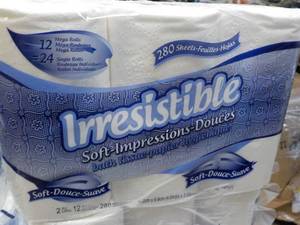 lot 200 image: 12 Rolls Irresistible 2 ply Bath Ti...