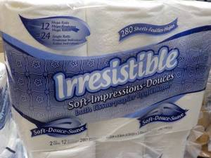 lot 203 image: 12 Rolls Irresistible 2 ply Bath Ti...