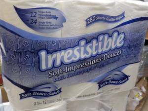 lot 204 image: 12 Rolls Irresistible 2 ply Bath Ti...