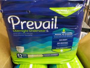 lot 206 image: 1 case of Prevail Adult Incontinenc...