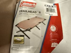 lot 13 image: Coleman Trailhead 2 Cot