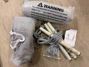 lot 21 image: Light Gray Y-Stop Hammock Chair