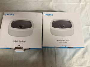 lot 30 image: 2 Petace No Spill Dog Bowls