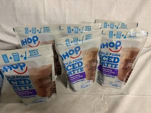lot 105 image: 6 Bags of IHOP Cold Foam Iced Latter - Chocolate Chocolate Chip