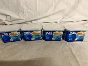 lot 114 image: 4ct of Maxwell House French Vanilla Powder Creamer