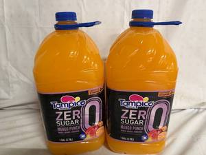 lot 123 image: 2 Gallon Jugs of Tampico Zero Sugar Mango Punch