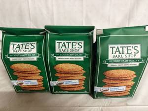 lot 132 image: 3 Bags of Tates Coconut Crisp Cookies