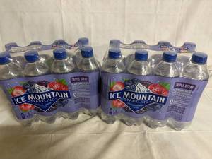 lot 150 image: 16 Bottles of Ice Mountain Triple Berry Sparkling Water