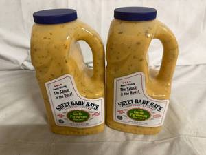 2 Jugs of Sweet Baby Rays Garlic Parmesan Wing Sauce