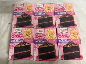 lot 204 image: 6 Boxes of Duncan Hines Dolly Partons Chocolate Cake Mix