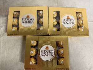 lot 272 image: 3 Packs of Ferrero Rocher