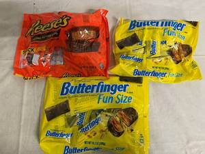 lot 277 image: Bags of Snack Sized Butterfingers and Reeses