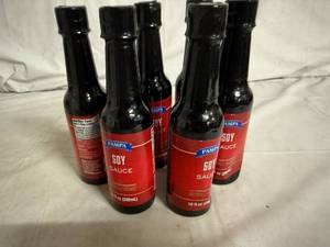 lot 109 image: 6 Bottles of Pampa Soy Sauce