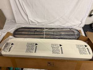 lot 26 image: 3-Tier White and Black Shoe Organizer and Bench