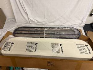 lot 28 image: 3-Tier White and Black Shoe Organizer and Bench