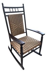 lot 43 image: Lloyd Flanders Low Country Woven Rocking Chair