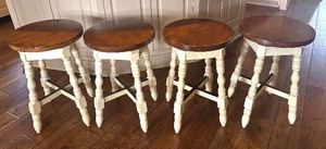 lot 21 image: Set of 4 Avondale 24-Inch Stools by Carolina Accents