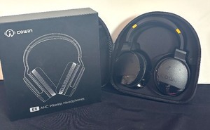 lot 125 image: Cowin E7 Active Noise Cancelling Bluetooth Headphones with Case