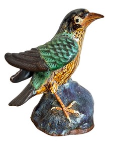lot 8F image: Antique Chinese Pottery Bird Figurine