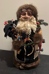 lot 209 image: Handcrafted Santa Figure Signed and Numbered