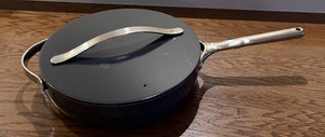 lot 193 image: Caraway 12-Inch Saut Pan with Lid, Stainless Handle
