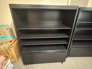 lot 9 image: Rolling Steel Lateral File Cabinet