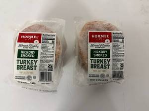 lot 10 image: C. 2x 32oz Hickory Smoked Turkey Breast-Sliced & Bread Ready