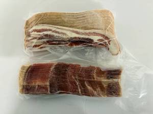 lot 28 image: H.  2.45lbsBacon Natural Hickory Smoked-Wright Brand