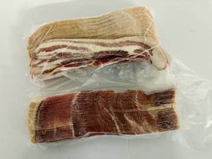 lot 33 image: H. 2.95lbs Bacon Natural Hickory Smoked-Wright Brand