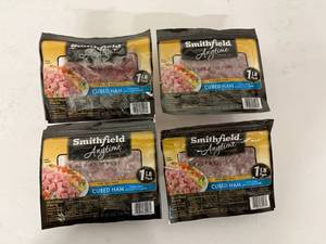 lot 46 image: L. 4x 1lb Cubed Ham-Smithfield Anytime Favorites