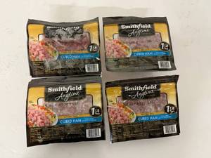 lot 47 image: L. 4x 1lb Cubed Ham-Smithfield Anytime Favorites