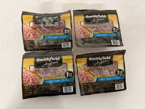 lot 50 image: L. 4x 1lb Cubed Ham-Smithfield Anytime Favorites