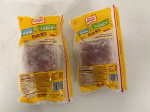 B. 2x 28oz Oscar Mayer Smoked Ham & Turkey Sub Kit-2/2025